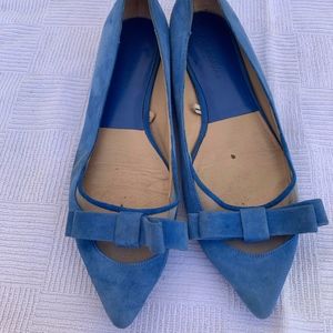 Zara Suede Blue flats